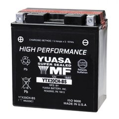 YUASA YTX20CH-BS Мото аккумулятор 18 А/ч, 270 А, (+/-), 150х87х161 мм