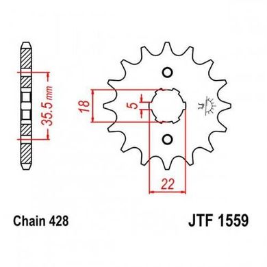 JT JTF1559.14 - Зірка передня