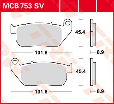 LUCAS MCB753SV - Тормозные колодки