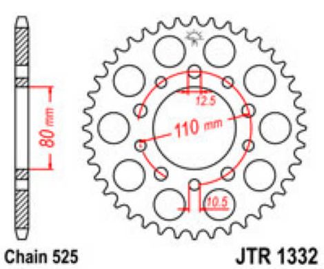 JT JTR1332.43 - Звезда задняя