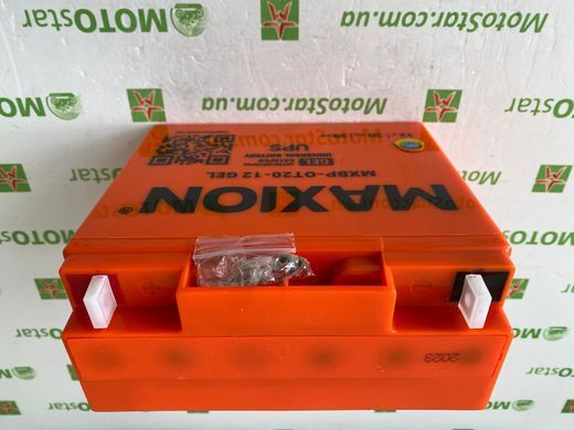 copy_Універсальний аккумулятор MAXION GEL MXBP-OT20-12, 12V 20Ah B1 під болт М5 з гайкою (181х77х167 ), 4,76кг