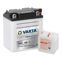 VARTA 6N6-3B-1 Powersports Аккумулятор 6 А/ч, 30 А, 6 В, (-/+), 100х57х110 мм