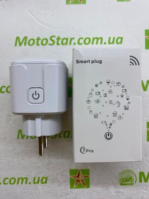 Розумна розетка WiFi Tuya Smart Home з ватметром таймером живлення 220V 20А