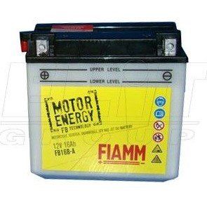 Мотоакумулятор FIAMM FB16B-A 12V, 16Ah, д. 162, ш. 92, в.162, обсяг 1,2 л., Вага 5,6 кг., CCA (-18C): 200