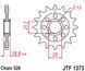 JT JTF1373.16RB - Зірка передня з демфером HONDA CTX, INTEGRA, NC 700/750 2012-2018