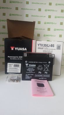 YUASA YTX20HL-BS Акумулятор 18 А/ч, 310 А, (-/+), 175х87х155 мм