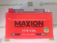 YT7-BS MAXION Мото акумулятор, 12V, 6,5Ah, 150x65x93 мм