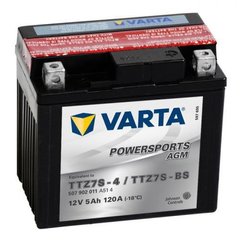 VARTA TTZ7S-BS (TTZ7S-4) 507902011A514 Powersports Аккумулятор 5 А/ч, 120 А, (-/+), 113х70х105 мм