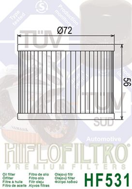 HIFLO HF531 - Фильтр масляный