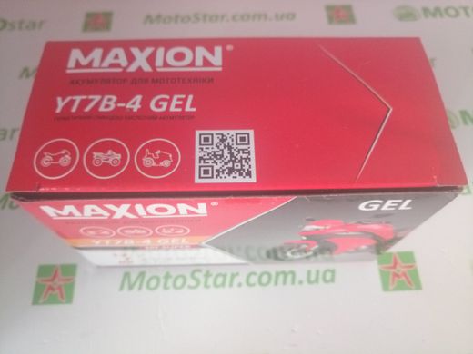 YT7-BS MAXION Мото аккумулятор, 12V, 6,5Ah, 150x65x93 мм
