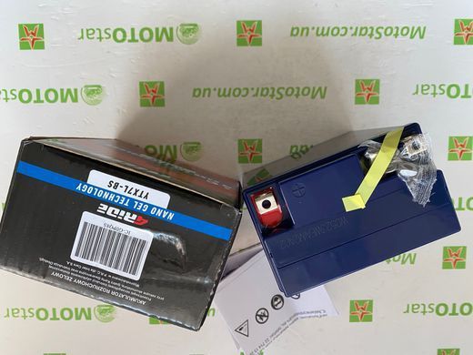 Аккумулятор YTX7L-BS 4RIDE Nano GEL 12В 7Ah 120А P+ 113x69x130мм, вес 2,42кг