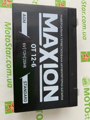 Акумуляторна батарея MAXION AGM 6V 12Ah L+ (левый +) 6-12 (150 х 50 х 93 (99)) Q10