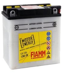 Мотоакумулятор FIAMM F12N5-3B 12V,5Ah,д. 121, ш. 61, в.131, объем 0,45, вес 2 кг,CCA(-18C):45,электролит в к-те