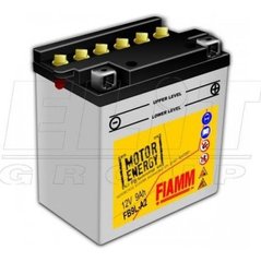 Мотоакумулятор FIAMM FB9L-A2 12V,9Ah,д. 135, ш. 75, в.140, объем 0,6, вес 3,1 кг,CCA(-18C):90,электролит в к-те