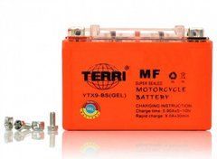 Аккумулятор YTX9-BS TERRI 12V 9A гелевый 150x87x107 мм