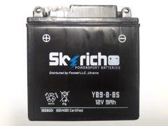Аккумулятор  Skyrich YB9-B-BS 12V, 9Ah, 85 А, (+/-), 135x75x135 мм, (YB9-B)