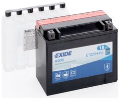 EXIDE ETX20H-BS / YTX20H-BS Мото аккумулятор 18 А/ч, 270 А, (+/-), 175х87х155 мм