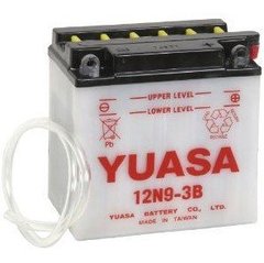Мотоакумулятор YUASA 12N9-3B 12V,9Ah,д. 138, ш. 77, в.141, объем 0,6л. , вес 3,2 кг,без электролита