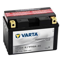 VARTA YT12A-BS (YT12A-4) Powersports Аккумулятор 11 А/ч, 160 А, (+/-), 150х88х105 мм