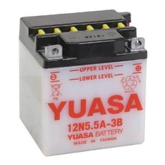 YUASA 12N5.5A-3B Мото аккумулятор 5,5 А/ч, 58 А (-/+), 103х90х114 мм