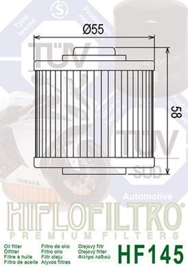 HIFLO HF145 - Фільтр масляний