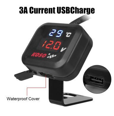 Koso покажчик температури вольтметр + usb вихід BA024R11