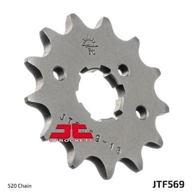 JT JTF569.14 - Звезда передняя KAWASAKI KDX, KL, KLX, KV, KX, KXF, KZ, Z; YAMAHA DT, IT, RD, RZ, SR, TT, TY, WR, XT, XV, YFA, YFM, YFZ, YTZ, YZ 125-500 1975-2020