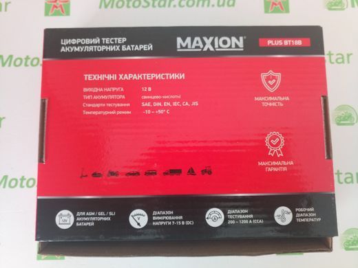 Тестер для аккумуляторов MAXION PLUS BT18B