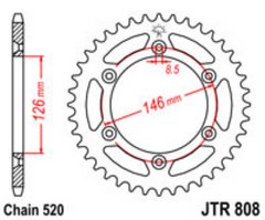 JT JTR808.50 - Звезда задняя