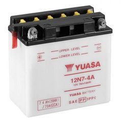 YUASA 12N7-4A Мото аккумулятор 7 А/ч, 74 А (+/-), 135х75х133 мм