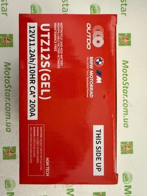 Акумулятор OUTDO YTZ12S GEL 12V, 11,2Ah/10HR, 200А, 150x85x112 мм