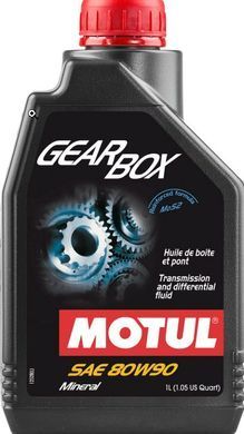 Масло трансмисионное миниральное MOTUL 317201/GEARBOX SAE 80W90 (1л)/100099=105787