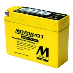 Motobatt MBT4BB Мото аккумулятор 2,5 А/ч, 40 А, (-/+), 113x38x87 мм