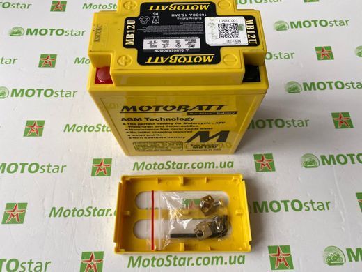Motobatt MB12U Мото акумулятор 15 А/ч, 160 А, (+/-)(-/+), 135x80x161 мм