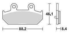 BR 896CM33 - Тормозные колодки скутерные