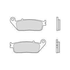 Тормозные колодки BREMBO BM 07HO41SA CAGIVA NAVIGATOR; DAELIM ROADWIN, VL; HONDA CB, CBF, CBR, FJS, FMX, VFR; KYMCO VENOX 125-1000 1990-2007