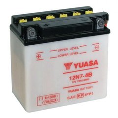 YUASA 12N7-4B Мото аккумулятор 7,4 А/ч, 74 А (+/-), 135х75х133 мм