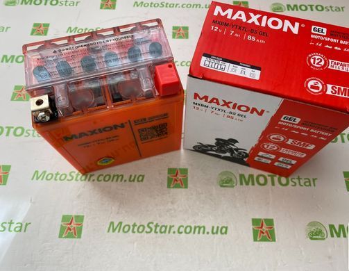 YTX7L-BS MAXION Мото акумулятор, 12V, 7Ah, 113x70x130 мм