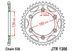 JTR1306.42ZBK - Звезда задняя HONDA CBR 1000RR '06-'16, CBR 900RR '00-'03 (439942JTZBK) (ЦЕПЬ 530) ЧЕРНЫЙ ЦВЕТ