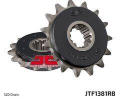 JT JTF1381.15RB - Зірка передня з демфером HONDA CB 500F/X '13-'15, CBR 500R '13-'16, NC 700 '12-'14, CT/CTX 700 14 (204215JTRB)