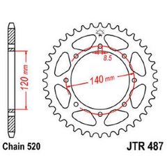 JT JTR487.43ZBK = JT JTR487.43 - Звезда задняя