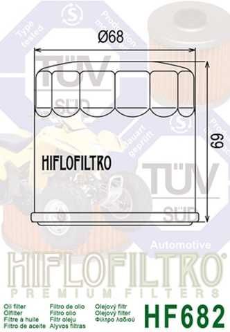 Купить HIFLO HF682 - Фильтр масляный Cf Moto HiSun Speed Gear
