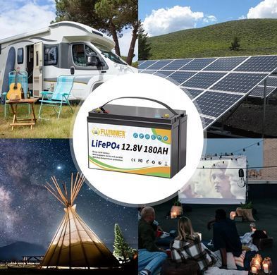 Аккумулятор FLLYROWER LiFePO4 12V/180AH, 2304W*h (литий-железо-фосфатный аккумулятор для ИБП (UPS))