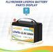 Аккумулятор FLLYROWER LiFePO4 12V/180AH, 2304W*h (литий-железо-фосфатный аккумулятор для ИБП (UPS))