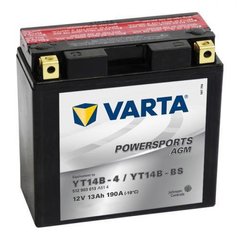 VARTA YT14B-BS / YT14B-4 Powersports Аккумулятор 12 А/ч, 190 А, (+/-), 152х70х150 мм