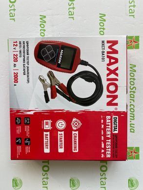 Тестер для акумуляторов MAXION BA 101 (Аналізатор) 12V/220Ah/2000А