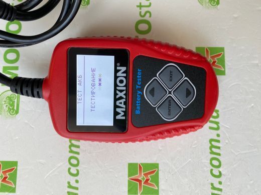 Тестер для акумуляторов MAXION BA 101 (Аналізатор) 12V/220Ah/2000А