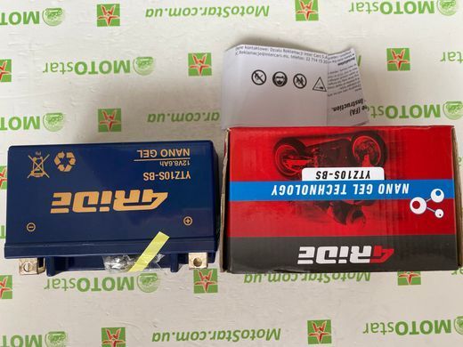 YTZ10S-BS 4RIDE NANO GEL 12V 8.6Ah 190A L+, 150x86x94мм, вес 2,865кг