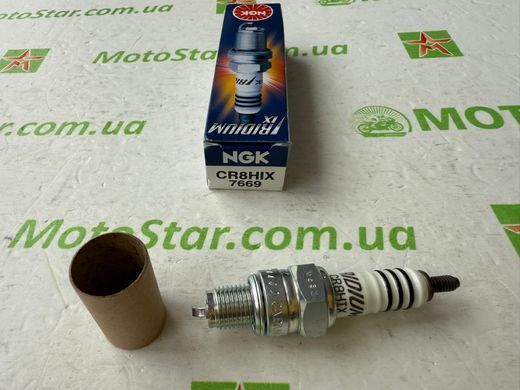 NGK 7669 / CR8HIX - Свічка запалювання для мототехніки Ірідійова Gwint M4 KAWASAKI EL, EX, ZZR; KTM ADV, ADVENTURE, JUNIOR, SENIOR, SX; SUZUKI GSX-R 50-400 1987-2012