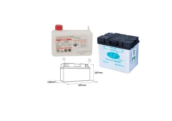 Аккумулятор LANDPORT LP DRY Y60-N24L-A (MD L60-N24L-A) 12V 24Ah 300A, 185X125X176 мм 52515